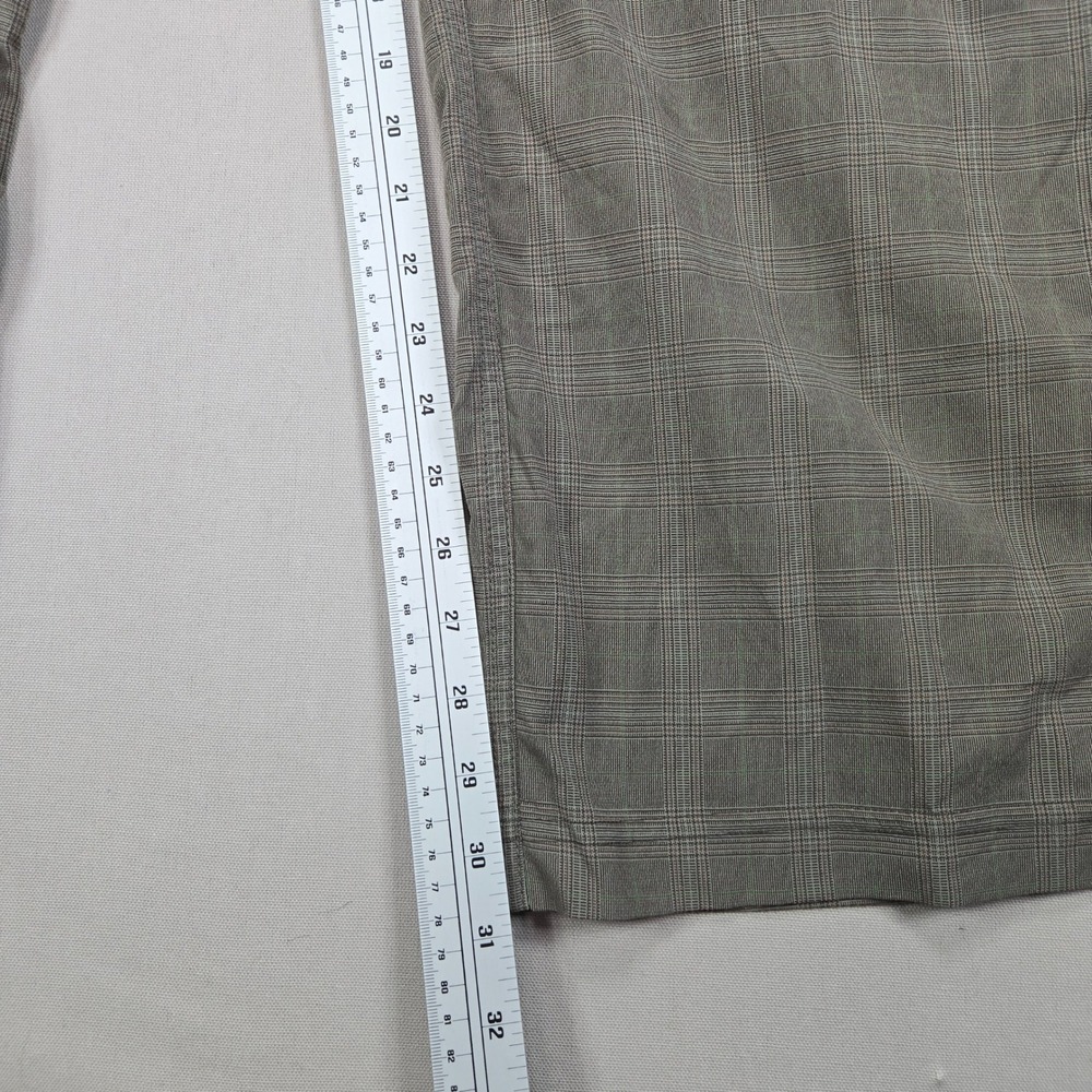 Lululemon Athletica Kung Fu Pants Plaid Stretch Grey Mens 38x31 - Picture 11 of 12